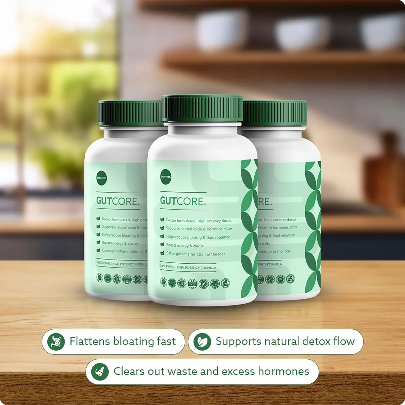 GutCore - Maximum Potency Gut-Skin Renewal Capsules by Sequente™